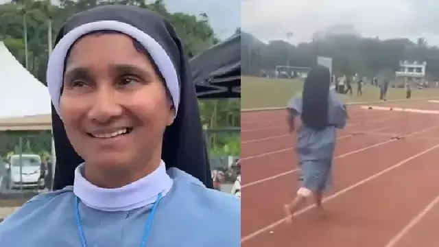55 वर्षीय Kerala की नन ने नंगे पैर दौड़कर सेवानिवृत्ति से पहले बाधा दौड़ जीती 55 वर्षीय Kerala की नन ने नंगे पैर दौड़कर सेवानिवृत्ति से पहले बाधा दौड़ जीती