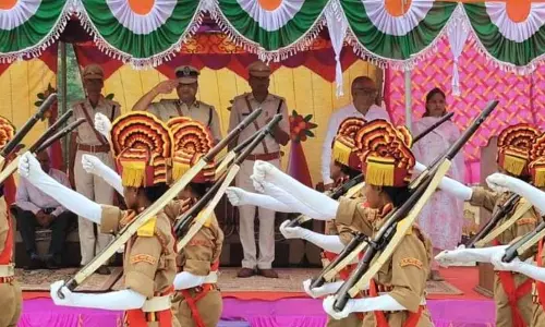 बिलासपुर में महिला नगर सैनिकों ने दीक्षांत समारोह में किया शानदार मार्चपास्ट