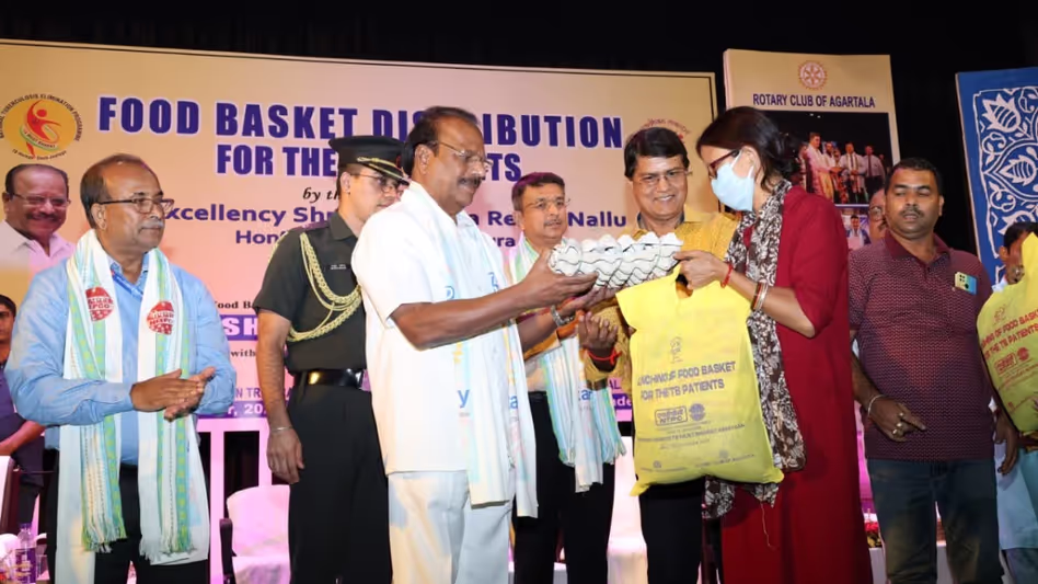 Tripura में तपेदिक रोगियों के लिए खाद्य सहायता शुरू Tripura में तपेदिक रोगियों के लिए खाद्य सहायता शुरू