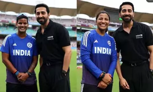 Ayushmann Khurrana  ने  ICC महिला विश्व कप में बच्चों के अधिकारों का संदेश दिया