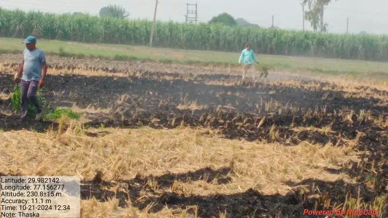 Haryana : कृषि विभाग ने खेतों में आग लगाने के कारण 4 किसानों के भूमि रिकॉर्ड में लाल प्रविष्टि दर्ज की Haryana : कृषि विभाग ने खेतों में आग लगाने के कारण 4 किसानों के भूमि रिकॉर्ड में लाल प्रविष्टि दर्ज की