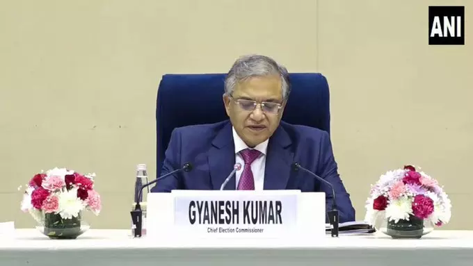 मुख्य चुनाव आयुक्त ज्ञानेश कुमार ने छठ पर्व पर दी शुभकामनाएं मुख्य चुनाव आयुक्त ज्ञानेश कुमार ने छठ पर्व पर दी शुभकामनाएं