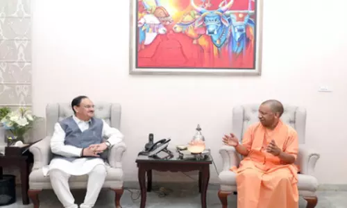 CM योगी आदित्यनाथ ने दिल्ली में जेपी नड्डा से मुलाकात की
