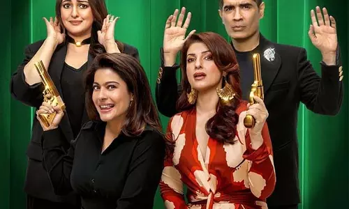 सोनाक्षी सिन्हा मनीष मल्होत्रा ​​के साथ काजोल और ट्विंकल के साथ Two Much में शामिल हुईं
