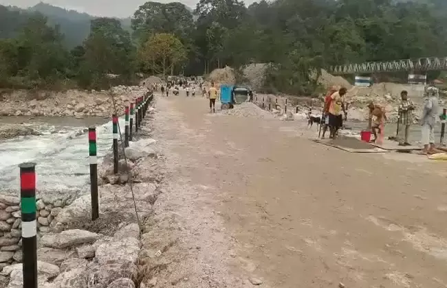 Siliguri: पुल निर्माण सम्पन्न, दुधिया में यातायात शुरू