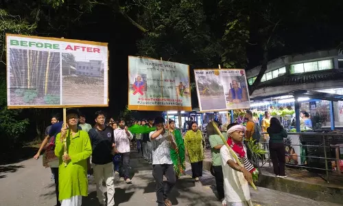 Tezpur विश्वविद्यालय में पर्यावरण मुद्दों को लेकर छात्रों और शिक्षकों का प्रदर्शन