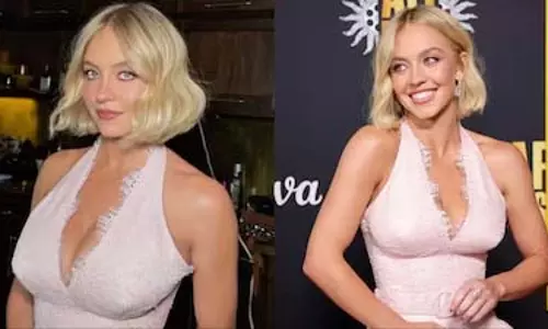 Sydney Sweeney ने AFI फेस्ट प्रीमियर में नया आइसी-ब्लॉन्ड बॉब और पाउडर-पिंक गाउन दिखाया Sydney Sweeney ने AFI फेस्ट प्रीमियर में नया आइसी-ब्लॉन्ड बॉब और पाउडर-पिंक गाउन दिखाया