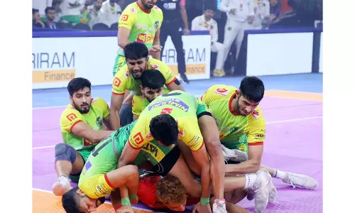 PKL 12: पटना पाइरेट्स ने लगातार आठ जीत दर्ज की, बेंगलुरु बुल्स को हराकर एलिमिनेटर 3 में पहुंची PKL 12: पटना पाइरेट्स ने लगातार आठ जीत दर्ज की, बेंगलुरु बुल्स को हराकर एलिमिनेटर 3 में पहुंची