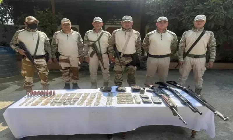 Manipur: उग्रवादियों के शिविर का भंडाफोड़, हथियार, गोला-बारूद और विस्फोटक बरामद