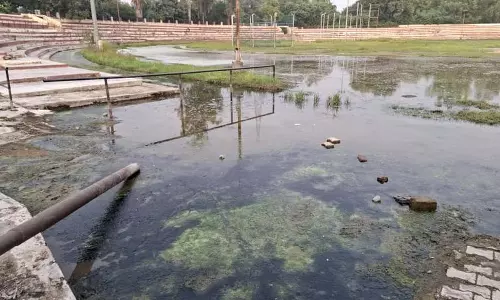 Haryana : जलभराव से खिलाड़ियों के सपने पर पानी फिरा Haryana : जलभराव से खिलाड़ियों के सपने पर पानी फिरा