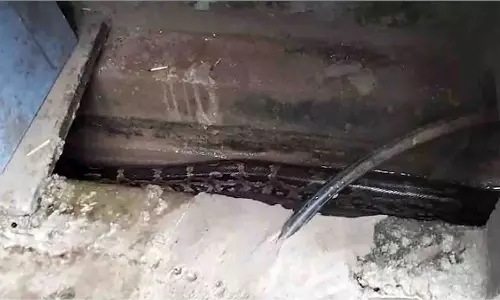 Visakhapatnam में घर के पास नाले में 12 फुट लंबा अजगर मिला Visakhapatnam में घर के पास नाले में 12 फुट लंबा अजगर मिला