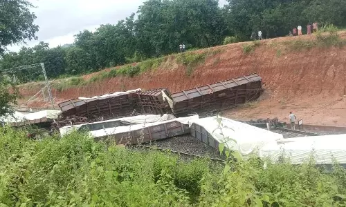 Odisha : राउरकेला-रांची रूट पर मालगाड़ी के 10 डिब्बे पटरी से उतरे, सेवाएं प्रभावित हुई Odisha : राउरकेला-रांची रूट पर मालगाड़ी के 10 डिब्बे पटरी से उतरे, सेवाएं प्रभावित हुई