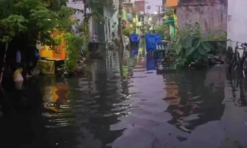 चक्रवात मोन्था: बरहामपुर में घरों में नाले और सीवेज का पानी भर गया चक्रवात मोन्था: बरहामपुर में घरों में नाले और सीवेज का पानी भर गया