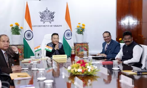Sikkim : मुख्यमंत्री ने पूर्वोत्तर पर्यटन पर उच्च स्तरीय टास्क फोर्स की बैठक में भाग लिया Sikkim : मुख्यमंत्री ने पूर्वोत्तर पर्यटन पर उच्च स्तरीय टास्क फोर्स की बैठक में भाग लिया