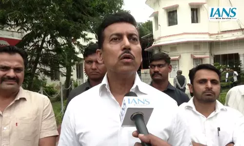 राज्यमंत्री राज्यवर्धन सिंह राठौड़ का महागठबंधन पर हमला