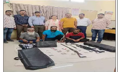 Indore: स्पेशल टास्क फोर्स ने शिकार गिरोह के चौथे सदस्य को गिरफ्तार किया Indore: स्पेशल टास्क फोर्स ने शिकार गिरोह के चौथे सदस्य को गिरफ्तार किया