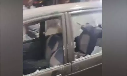 Jalandhar: देर रात खड़ी गाड़ी पर हमला, शीशे तोड़ हमलावर हुए फरार