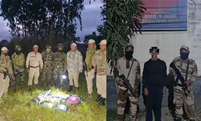 Manipur में सुरक्षा बलों की बड़ी कार्रवाई, KCP का एक कैडर हथियारों सहित गिरफ्तार