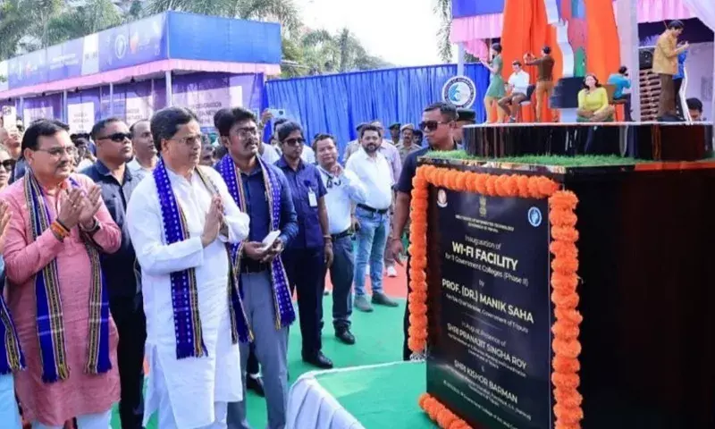 Tripura CM ने सभी सरकारी डिग्री कॉलेजों में वाईफाई का उद्घाटन किया
