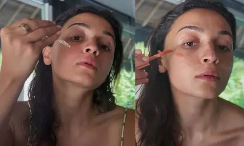 आलिया भट्ट का 5 मिनट का वेकेशन Makeup Hack