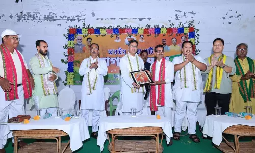 सीएम साहा की मौजूदगी में गोलाघाटी मंडल में 125 परिवार BJP में हुए शामिल