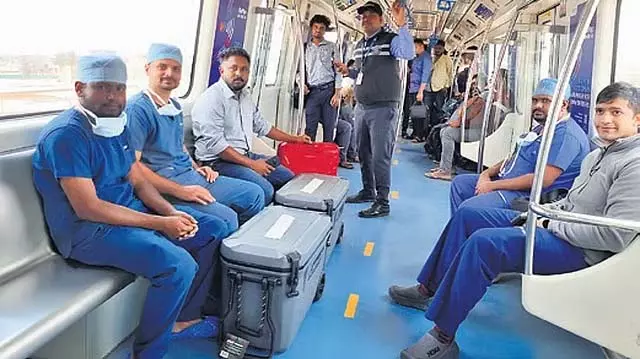 हमारे मेट्रो में अंगों का तेज़ ट्रांसपोर्ट: BMRCL ने जान बचाने में मदद की हमारे मेट्रो में अंगों का तेज़ ट्रांसपोर्ट: BMRCL ने जान बचाने में मदद की
