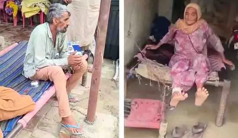मानवाधिकार आयोग ने Muktsar village में जंजीरों में जकड़ी महिला और उसके बेटे के मामले में स्वतः संज्ञान लिया मानवाधिकार आयोग ने Muktsar village में जंजीरों में जकड़ी महिला और उसके बेटे के मामले में स्वतः संज्ञान लिया