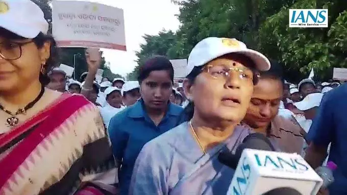 भुवनेश्वर में ‘सुभद्रा एकता पदयात्रा’ आयोजित, सरदार पटेल की 150वीं जयंती पर एकता का संदेश भुवनेश्वर में ‘सुभद्रा एकता पदयात्रा’ आयोजित, सरदार पटेल की 150वीं जयंती पर एकता का संदेश