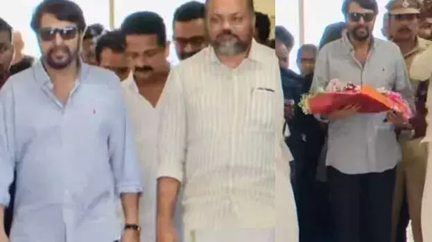 मेगास्टार ममूटी केरल लौटे; कोच्चि में भव्य स्वागत, अपनी लैंड क्रूज़र से घर लौटे