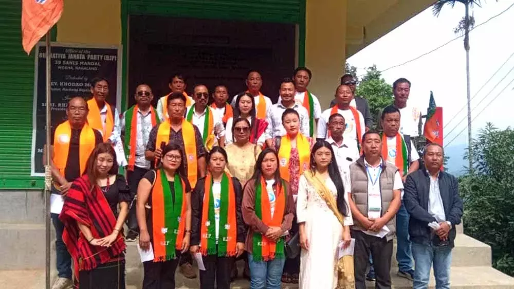 Nagaland भाजपा के 39-एसी मंडल कार्यालय का सैनिस में उद्घाटन