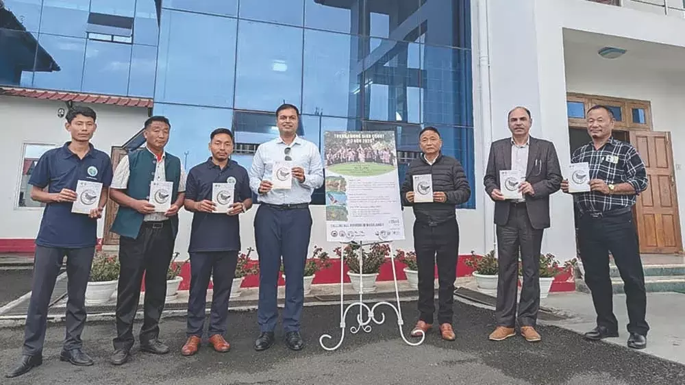 कोहिमा में Nagaland तोखु इमोंग पक्षी गणना 2025 अभियान का शुभारंभ