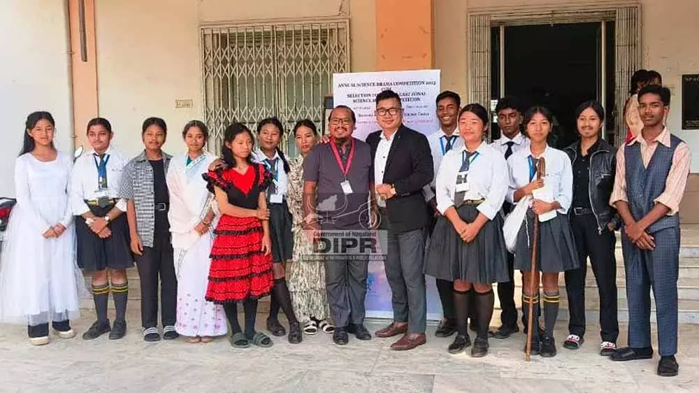 Nagaland के प्रधानमंत्री श्री जीएचएसएस दीमापुर ने राज्य विज्ञान नाटक 2025 जीता Nagaland के प्रधानमंत्री श्री जीएचएसएस दीमापुर ने राज्य विज्ञान नाटक 2025 जीता