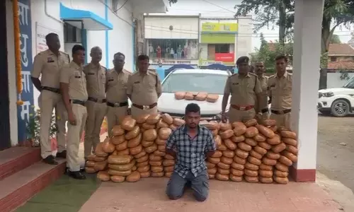 CG BREAKING: 58 लाख के गांजे के साथ तस्कर गिरफ्तार