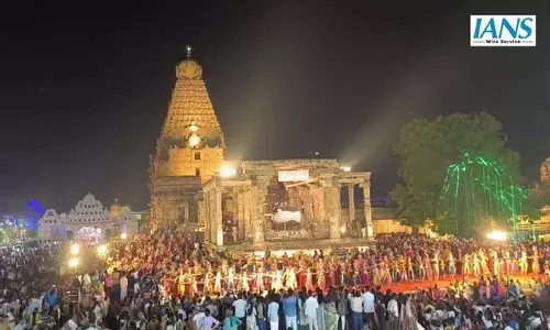 तंजावुर के बृहदीश्वर मंदिर में मना राजा राजा चोल का 1040वां सदय विझा उत्सव तंजावुर के बृहदीश्वर मंदिर में मना राजा राजा चोल का 1040वां सदय विझा उत्सव