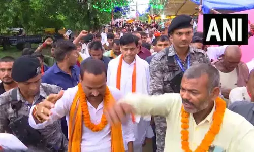 राघोपुर में केंद्रीय मंत्री नित्यानंद राय का दौरा