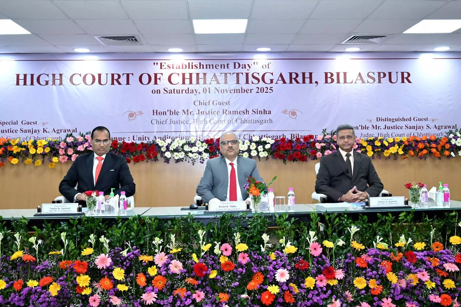 छत्तीसगढ़ उच्च न्यायालय स्थापना दिवस उत्साह एवं गरिमापूर्वक मनाया गया छत्तीसगढ़ उच्च न्यायालय स्थापना दिवस उत्साह एवं गरिमापूर्वक मनाया गया