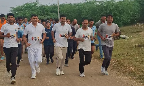 Jodhpur: सरदार पटेल जयंती पर जोधपुर में दौड़ी एकता की दौड़ Jodhpur: सरदार पटेल जयंती पर जोधपुर में दौड़ी एकता की दौड़