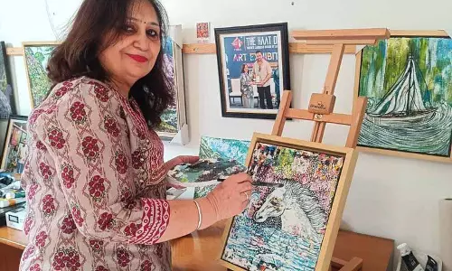 सेवानिवृत्त प्रिंसिपल को Jalandhar में परिदृश्यों और रंगों में नया कैनवास मिला