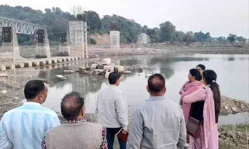 Himachal: घटती पोंग झील से 30,000 ग्रामीणों को फिर से जोड़ने के लिए पुल की उम्मीद जगी Himachal: घटती पोंग झील से 30,000 ग्रामीणों को फिर से जोड़ने के लिए पुल की उम्मीद जगी