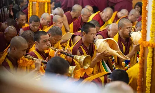 McLeodganj में दलाई लामा के लिए दीर्घायु प्रार्थना की गई McLeodganj में दलाई लामा के लिए दीर्घायु प्रार्थना की गई