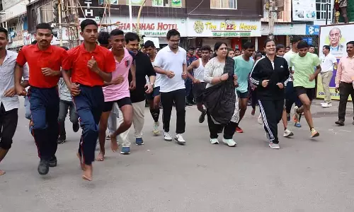 Karnataka : होसपेट में यूनिटी रन का जश्न Karnataka : होसपेट में यूनिटी रन का जश्न