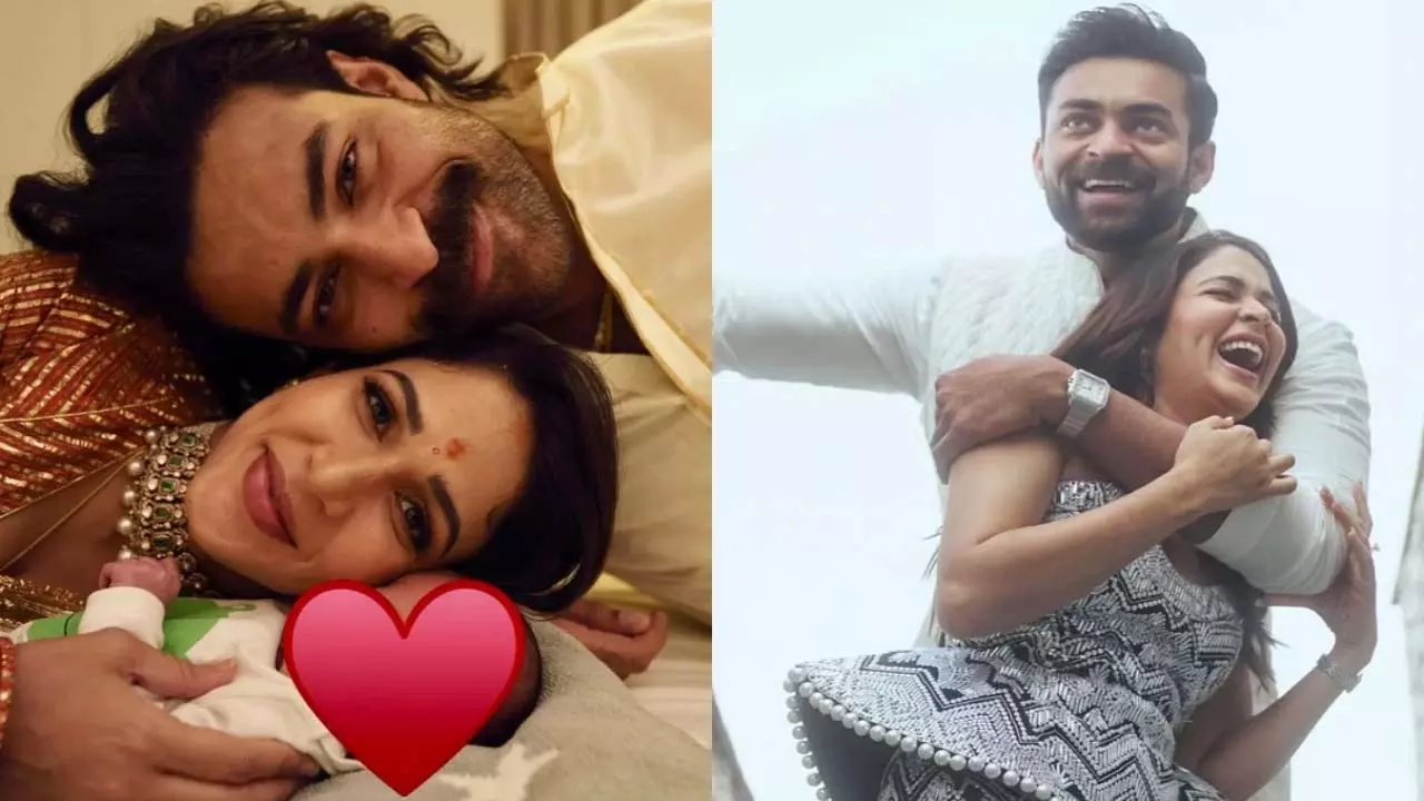 Varun Tej और लावण्या ने बेबी वायुव पिक्स के साथ दूसरी सालगिरह मनाई Varun Tej और लावण्या ने बेबी वायुव पिक्स के साथ दूसरी सालगिरह मनाई
