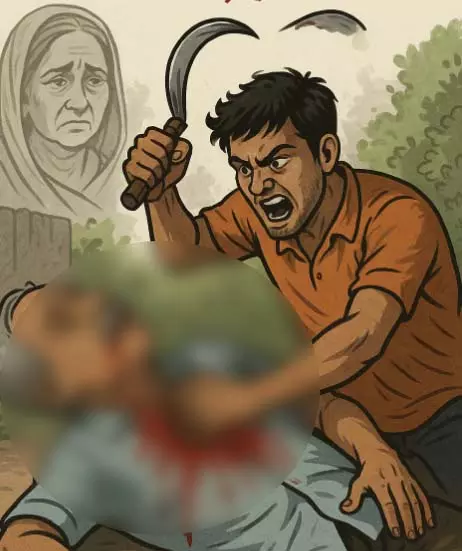 मां की मौत का गुस्सा भांजे ने मामा पर उतारा, हंसिए से की हत्या मां की मौत का गुस्सा भांजे ने मामा पर उतारा, हंसिए से की हत्या