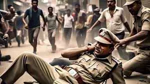 मेले में बवाल: नशे में धुत भीड़ ने पुलिस टीम पर किया हमला मेले में बवाल: नशे में धुत भीड़ ने पुलिस टीम पर किया हमला