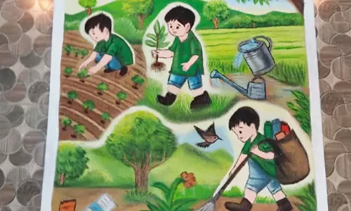 रंगोली प्रतियोगिता का हुआ आयोजन रंगोली प्रतियोगिता का हुआ आयोजन