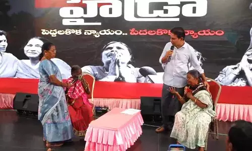 KTR ने BRS के सत्ता में लौटने पर हाइड्रा पीड़ितों को न्याय का वादा किया