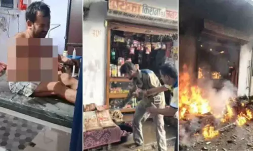 Satna: मुफ्त सामान न मिलने पर किराना दुकान में आगजनी, दो गिरफ्तार Satna: मुफ्त सामान न मिलने पर किराना दुकान में आगजनी, दो गिरफ्तार