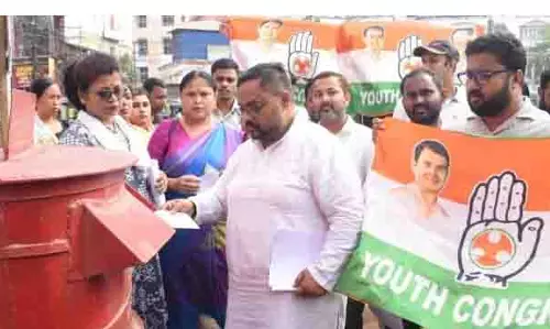 Tripura: युवा कांग्रेस का ड्रग्स के खिलाफ पत्र अभियान Tripura: युवा कांग्रेस का ड्रग्स के खिलाफ पत्र अभियान