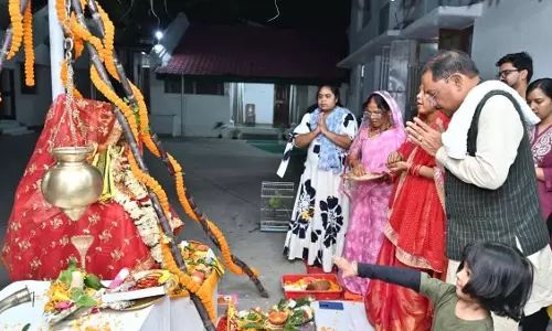 मुख्यमंत्री विष्णुदेव साय ने धर्मपत्नी संग किया तुलसी-शालिग्राम विवाह