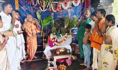 हजार स्तंभ मंदिर में धात्रीनारायण स्वामी का विवाह समारोह मनाया गया
